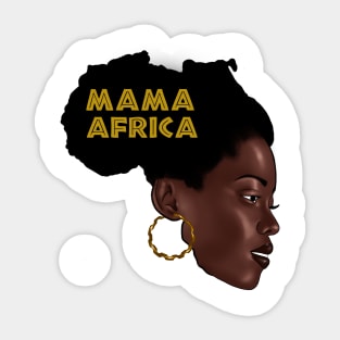 Mama Africa, Black Girl Magic, Love African Woman, Turban Woman, African Beauty. Sticker